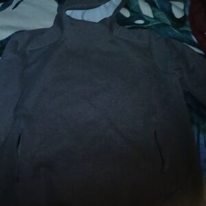 Dark Gray Hoodie With Zipper Pockets